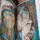 کتاب یادمانده ها وزیری مقدم ، مصور رنگی ، گلاسه