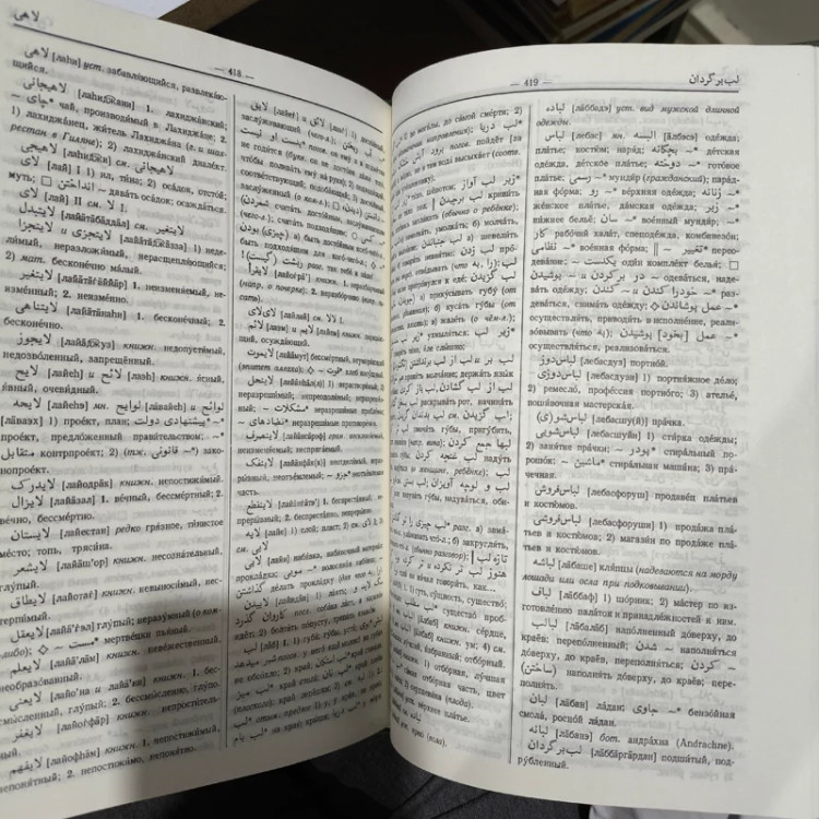 کتاب فرهنگ فارسی بروسی. 2 جلدی. یوری روبینچیک. اداره نشریات ساوتسکایا انتسیکلوپدیا، مسکو. 1970