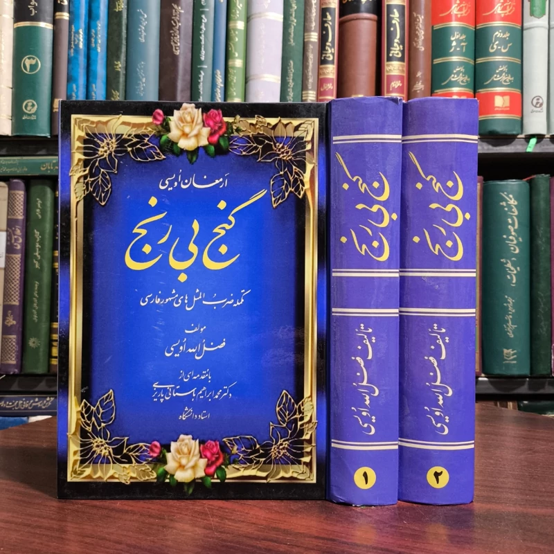 گنج بی رنج  (تکمله ضرب المثلهای مشهور فارسی با مقدمه ای از محمد ابراهیم باستانی پاریزی)فضل الله اویسی 2جلدی